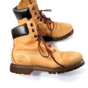 Timberland 6" Premium Leather Waterproof Boots Men's 6M Women's 7.5 US